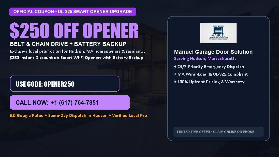 Manuel Garage Door Solution $250 OFF Premium LiftMaster Opener Installation